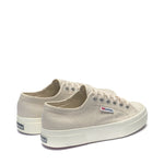 Superga 2740 Platform Sneakers - Beige Lt Avorio. Back view.