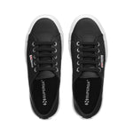 Superga 2750 Nappa Sneakers Sneakers - Black White. Top view.