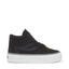 Superga 3141 Revolley Mid Platform Sneakers - Black Bristol Black Off White. Side view.