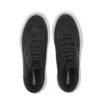 Superga 3141 Revolley Mid Platform Sneakers - Black Bristol Black Off White. Top view.