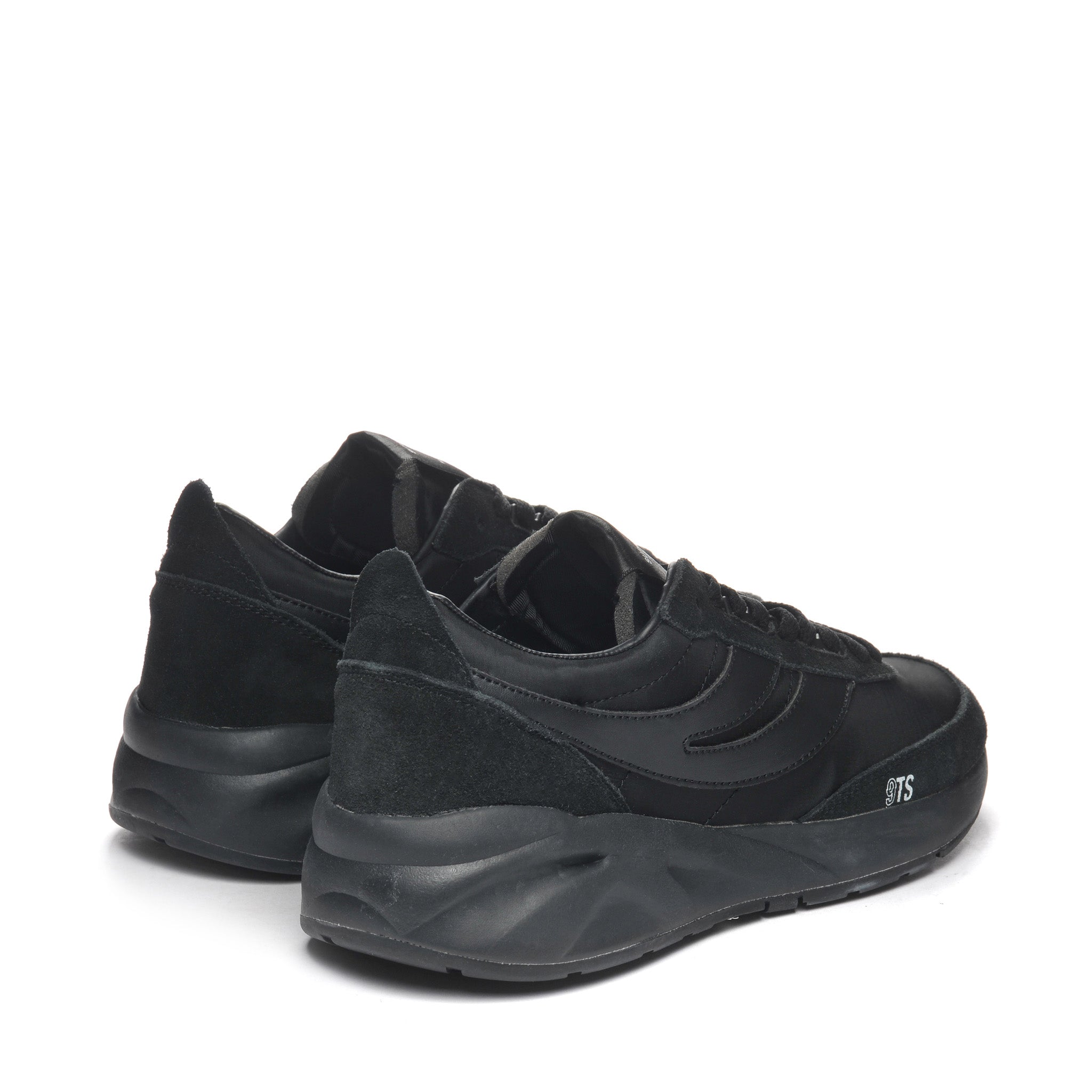 Superga 4089 Training 9Ts Slim Sneakers - Black. Back view.