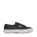 Superga 2750 Nappa Sneakers - Black Bristol Matte Avorio. Side view.