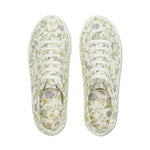 Superga 2790 Floral Print Sneakers - White Avorio Floral Print. Top view.