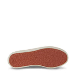 Superga 2740 Platform Sneakers - Grey Silver Avorio. Bottom view.