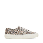Superga 2750 Print Sneakers - Light Classic Leopard Avorio. Side view.