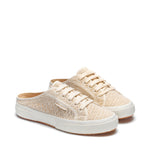 Superga 2402 Mule Macrame Sneakers - Canvas. Front view.