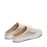 Superga 2402 Mule Macrame Sneakers - Canvas. Back view.