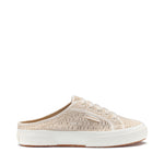 Superga 2402 Mule Macrame Sneakers - Canvas. Side view.