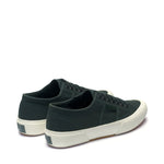 Superga 2750 Og Sneakers - Green Dk Forest Avorio. Back view.