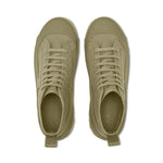 Superga 2469 Alpina Wave Tape Canvas Wr Boots - Total Grey Fossil. Top view.