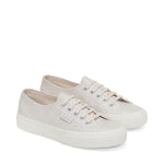 Superga 2750 Pearl Matte Canvas Sneakers - Beige Lt Avorio. Front view.