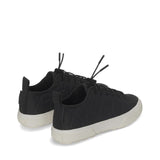 2625 Tank Quilted Nylon Sneakers - Black Bristol Avorio. Back view.