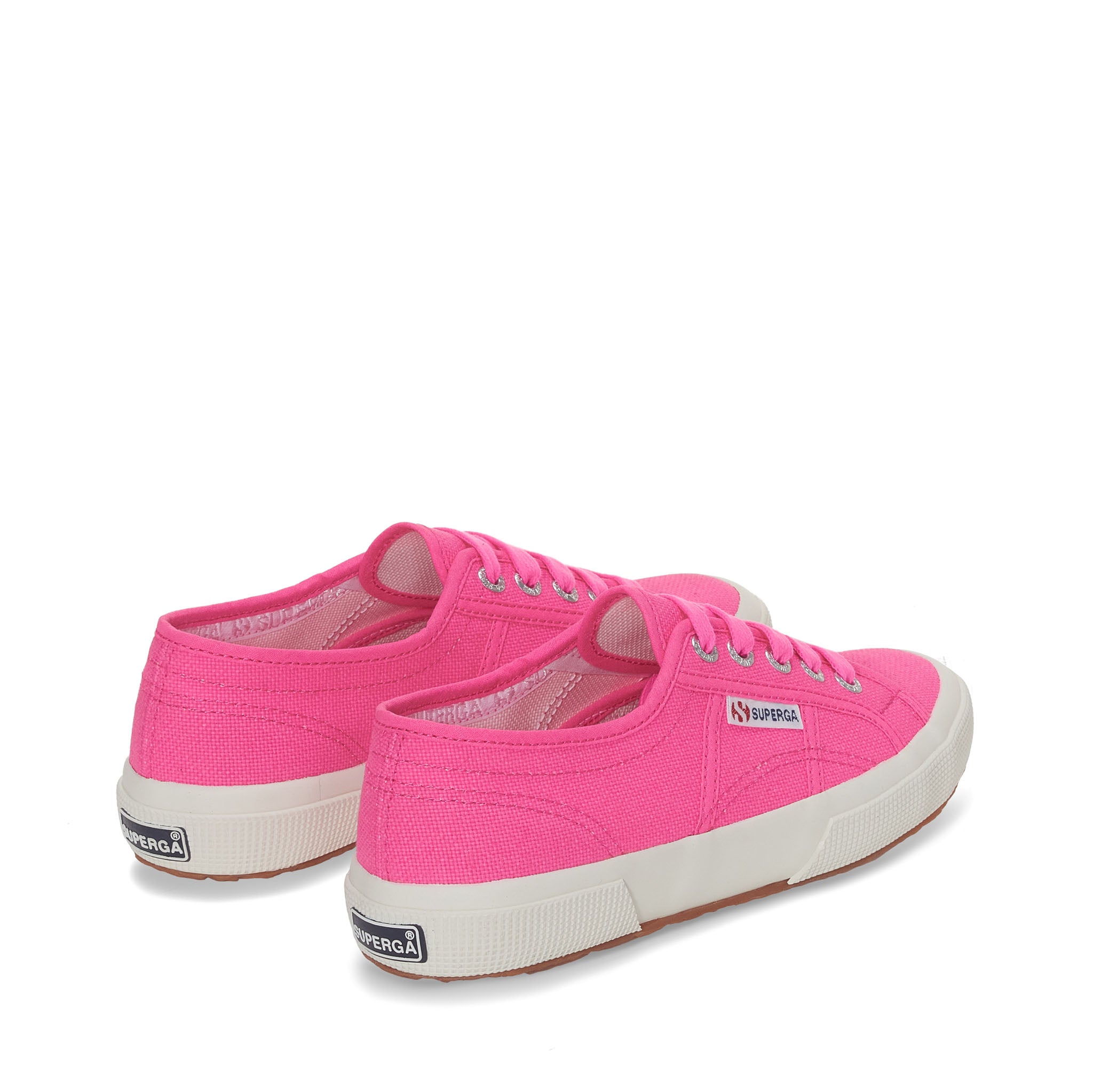 Superga 2750 Cotu Classic Sneakers - Neon Pink Avorio. Back view