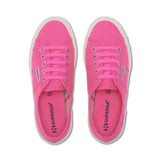 Superga 2750 Cotu Classic Sneakers - Neon Pink Avorio. Top view.