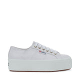 Superga 2790 Nappa Sneakers - Optical White Avorio. Side view.