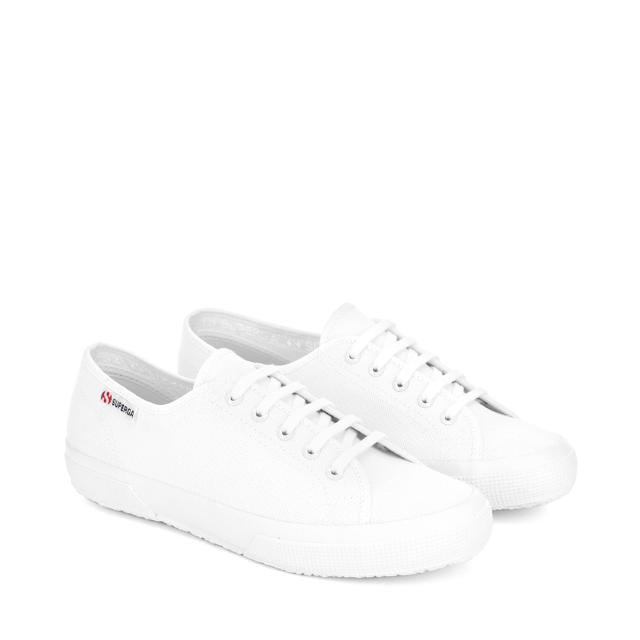 Superga 2725 Nude Sneakers - White Nude. Front view.