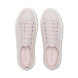 Superga 2740 Platform Pearl Matte Canvas Sneakers - Violet Hushed Avorio. Top view.