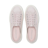 Superga 2750 Pearl Matte Canvas Sneakers - Violet Hushed Avorio. Top view.