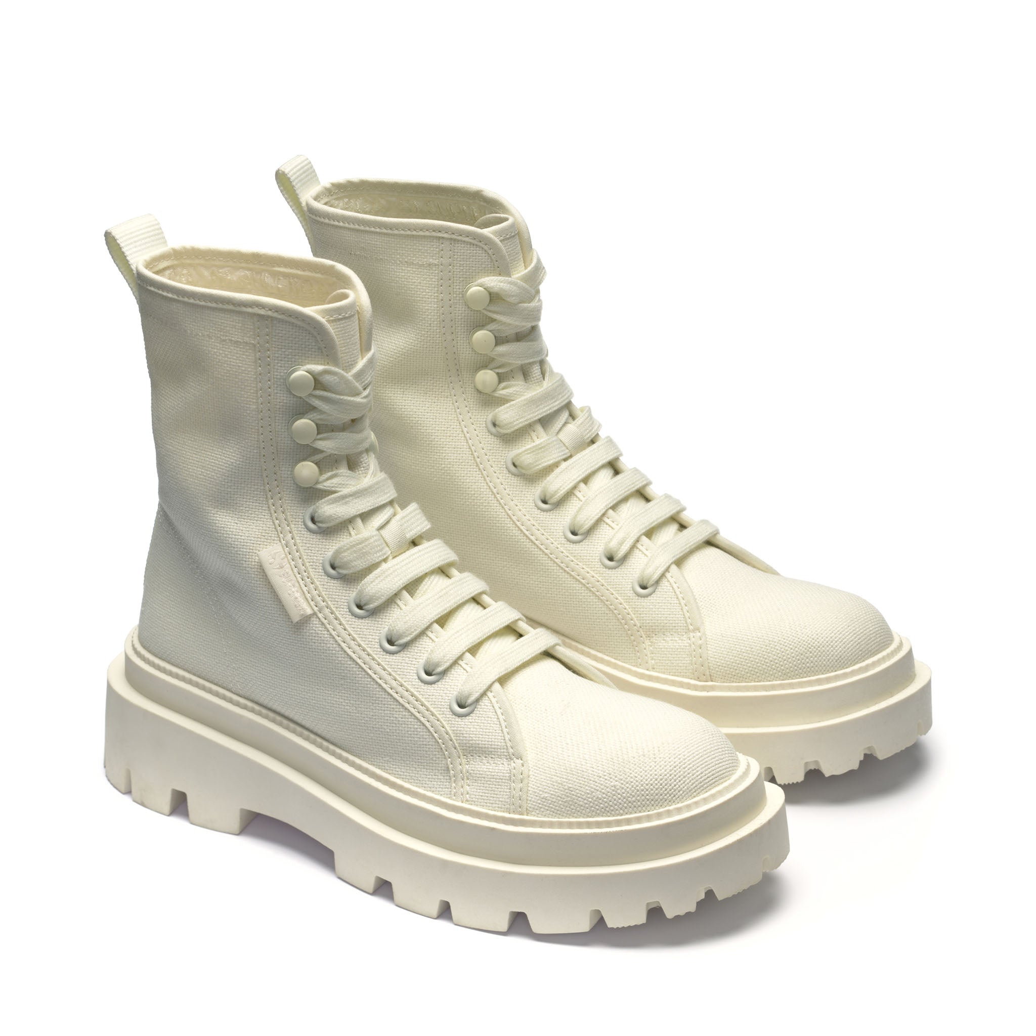 Superga 3051 Alpina Apex Boots - Total Beige Natural. Front view.