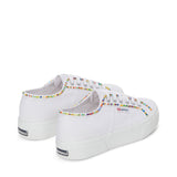 2740 Multicolor Beads Sneakers - White Multicolor Beads