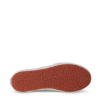Superga 2750 Happy Label Sneakers - White Multicolor Flower Label. Bottom view.
