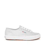Superga 2750 Lam√© Sneakers - Silver. Side view.