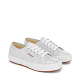 Superga 2750 Lam√© Sneakers - Silver. Front view.