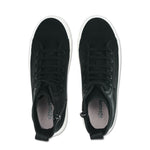 Superga 2641 Alpina High Top Boots - Matte Black. Top view.