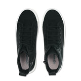 Superga 2641 Alpina High Top Boots - Matte Black. Top view.
