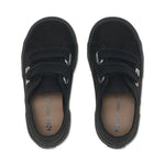 Superga 2750 Kids Cotjstrap Classic Sneakers - Full Black. Top view.