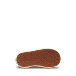 Superga 2750 Kids Jcot Classic Sneakers - Light Dusty Blue Avorio. Bottom view.