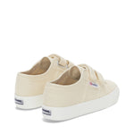 Superga 2730 Kids Straps Sneakers - Eggshell. Back view.