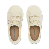 Superga 2730 Kids Straps Sneakers - Eggshell. Top view.