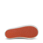 Superga 2730 Kids Straps Sneakers - Eggshell. Bottom view.