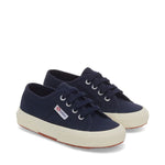 Superga 2750 Kids Jcot Classic Sneakers - Navy. Front view.