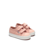 Superga 2730 Kids Straps Sneakers - Blush Pink. Front view.
