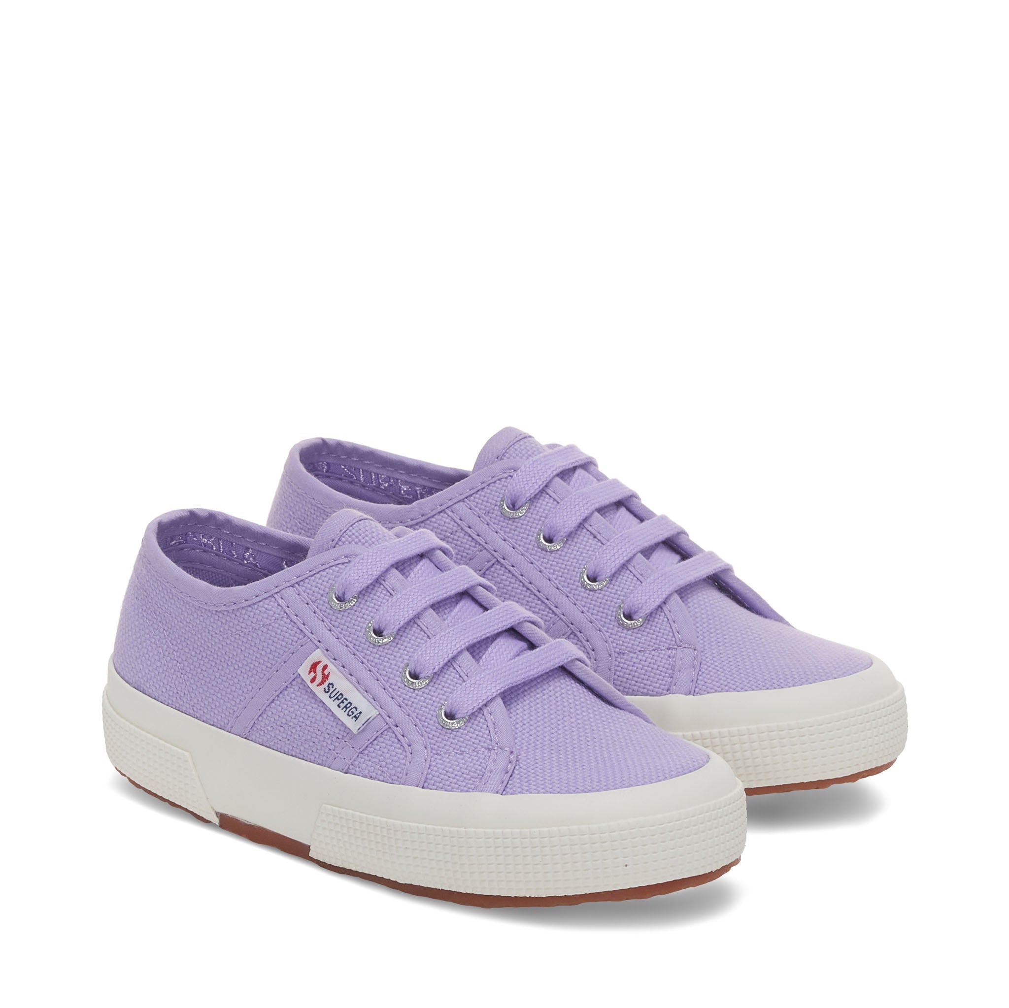Superga 2750 Kids Jcot Classic Sneakers - Violet. Front view.