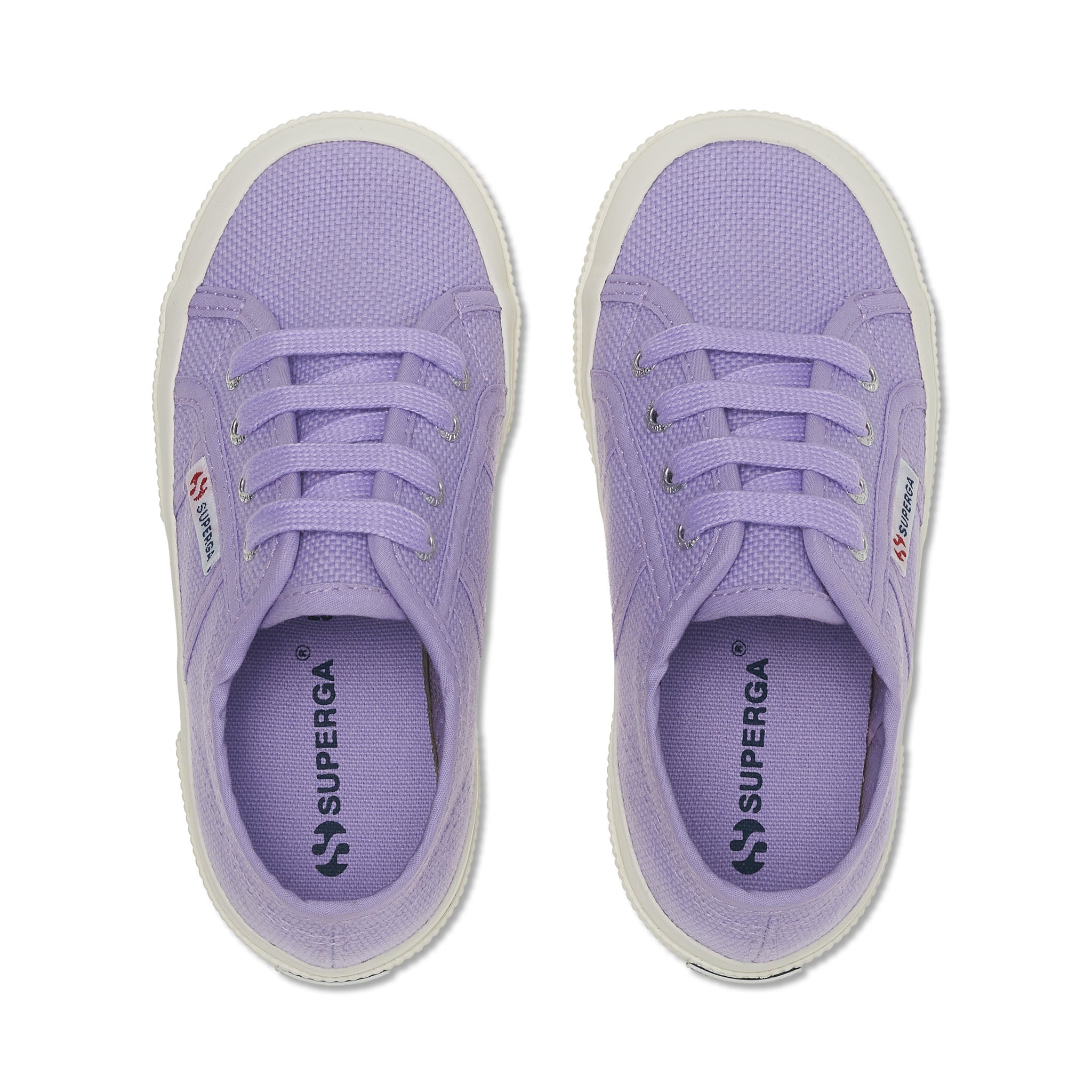 Superga 2750 Kids Jcot Classic Sneakers - Violet. Top view.