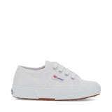 Superga 2750 Kids Jcot Classic Sneakers - White. Side view.