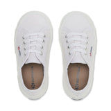 Superga 2750 Kids Jcot Classic Sneakers - White. Top view.