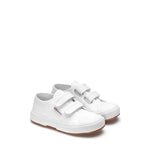 Superga 2750 Kids Cotjstrap Classic Sneakers - White. Front view.