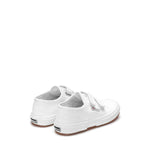 Superga 2750 Kids Cotjstrap Classic Sneakers - White. Back view.