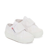Superga 2750 Baby Easylite Straps Sneakers - White. Front view.