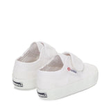 Superga 2750 Baby Easylite Straps Sneakers - White. Back view.