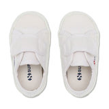 Superga 2750 Baby Easylite Straps Sneakers - White. Top view.