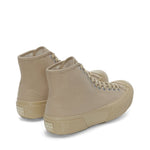 Superga 2435 BK Sateen Sneakers - Beige. Back view.