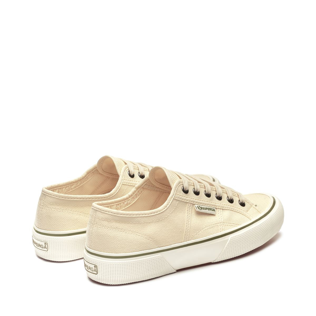 Superga 2490 Bold Sneakers - Eggshell. Back view.