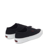Superga 2490 Bold Sneakers - Black Red. Back view.