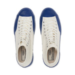 Superga 2433 Collect Workwear Sneakers - White / Blue. Top view.