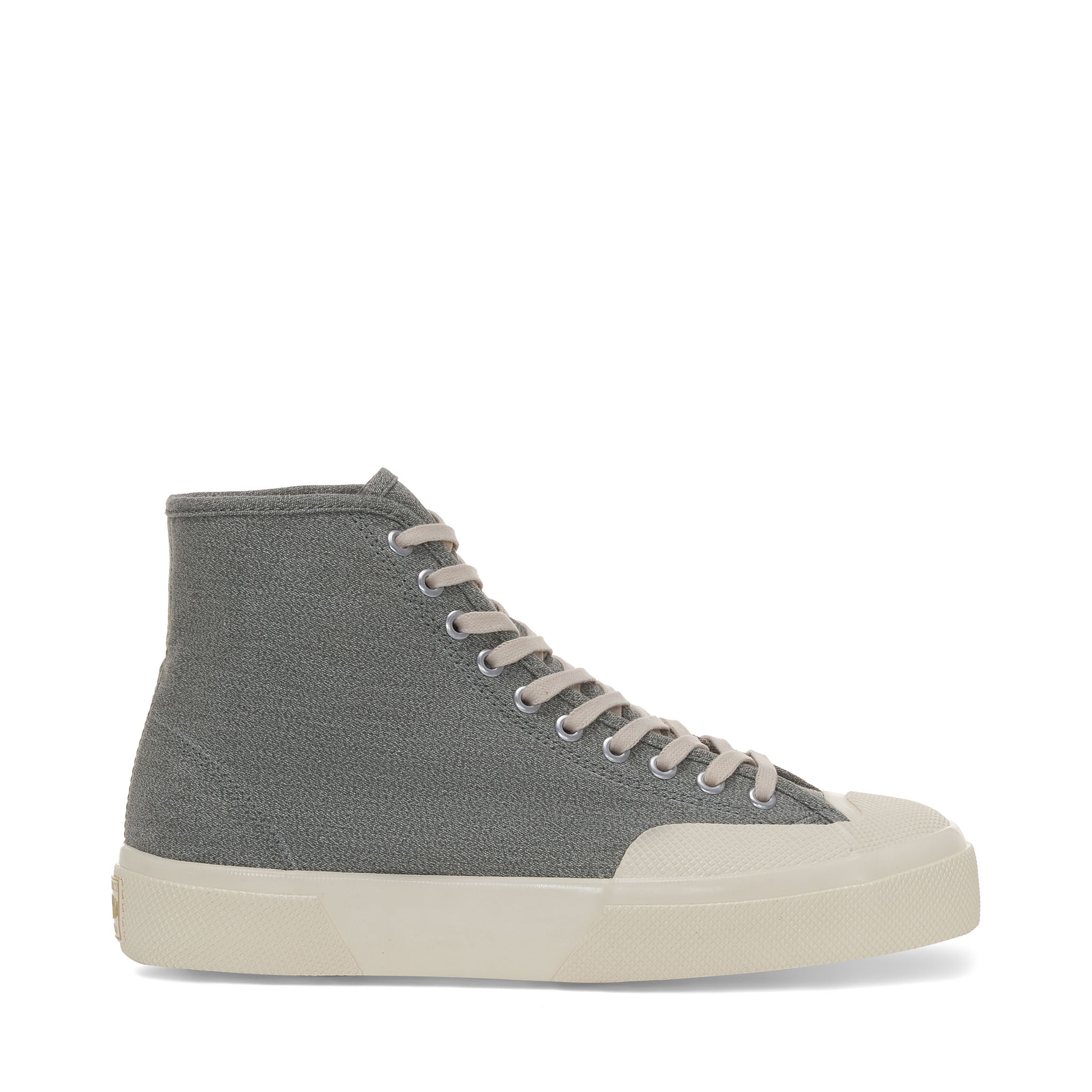 Superga 2433 CSV Salt Pepper Sneakers - Light Grey. Side view.